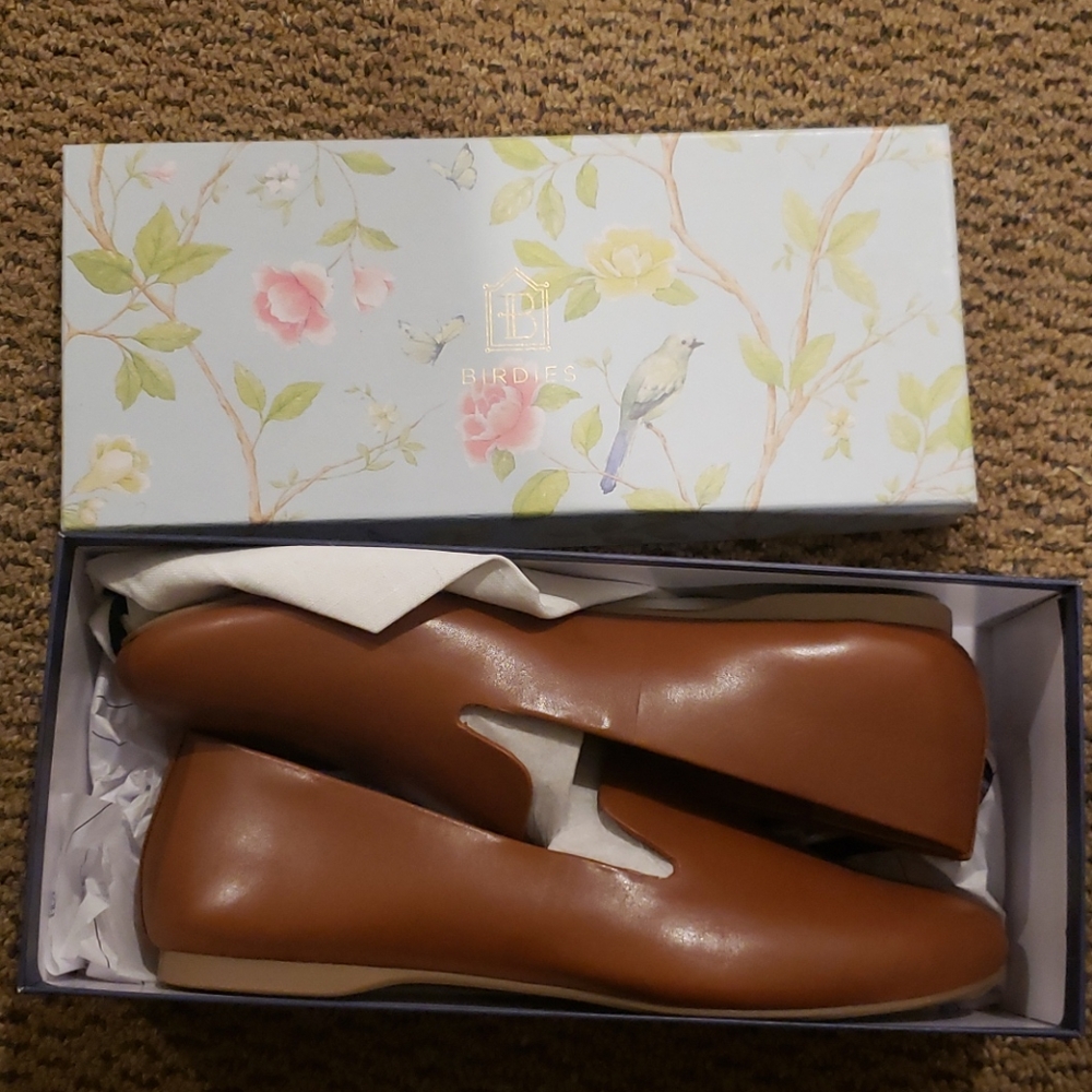 Birdies - The Starling Cognac Leather (NIB)